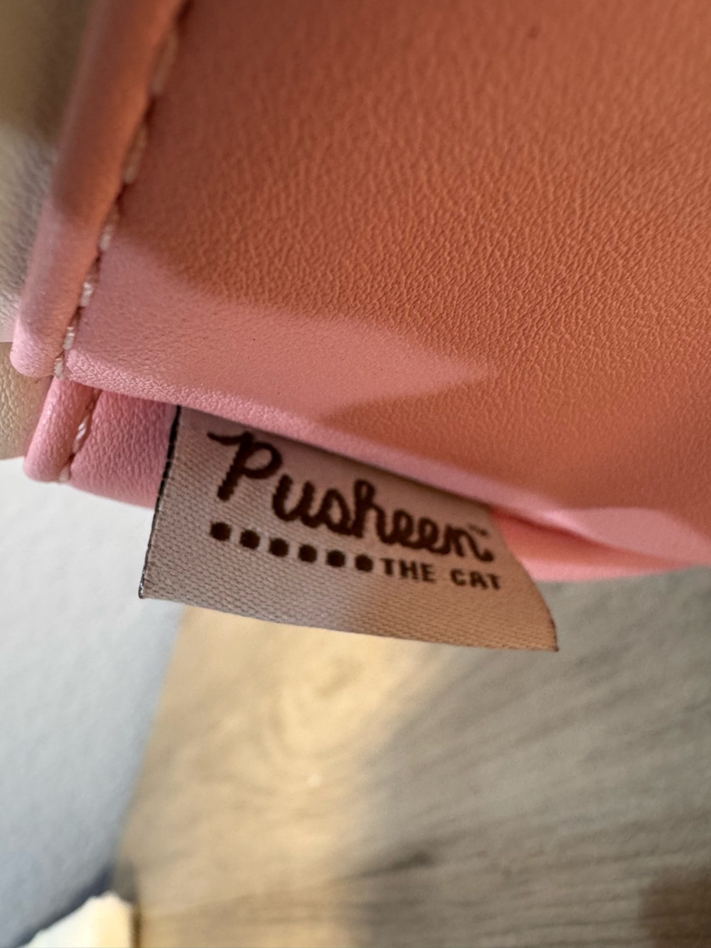 NWOT Pusheen The Cat I’m Busy Faux Leather Backpack Licensed 13x12x5 Kawaii - Picture 2 of 13